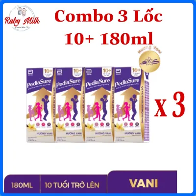Combo 3 Lốc Sữa Pha Sẵn Pediasure 10+ Hộp 180ml dành cho trẻ từ 10 tuổi trở lên
