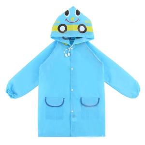 Raincoat for Kids Girls & Boys Cute Cartoon Printed Design Expandable Bag Compartment Waterproof Kapote for Students