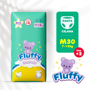 Fluffy Popok bayi Celana M isi 30 Lembar Baby Diapers Pants M30 Promo Murah
