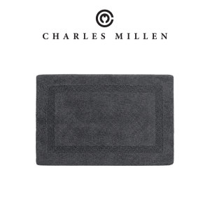 Charles Millen Boundary(M)[2pc Set] Anti-Slip Floor Mat-Ultra Absorbent Bathmat-Supersoft Cotton Bathroom Mat -45x70cm