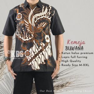 HEM BATIK PRIA | BATIK SOLO | KEMEJA BATIK LENGAN PENDEK | KEMEJA BATIK MURAH | BAJU BATIK BUWANA