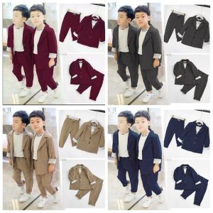 Set 3in1 Anak Laki-Laki Goboy Setelan Blazer Anak Usia 4-7 Tahun Set Jass Anak Casual