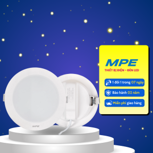 Đèn led âm trần MPE RPL2 6W 9W 12W 18W 3000K/4000K/6500K CHÍNH HÃNG
