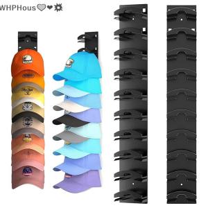 WP💓💛💖 Wall Mounted Baseball Cap Storage Organizer Waterproof Display Stand Rustproof Hat Organizer Towel Rack Holder Closet Hanger Storage Organizer Accessories