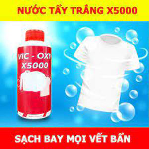 Tẩy Trắng Quần Áo X5000 Plus Lọ Dung dịch tẩy nấm mốc ố vàng dùng cho quần áo trắng và quần áo màu chăn màn giày dép không làm phai màu vải an toàn cho da tay.