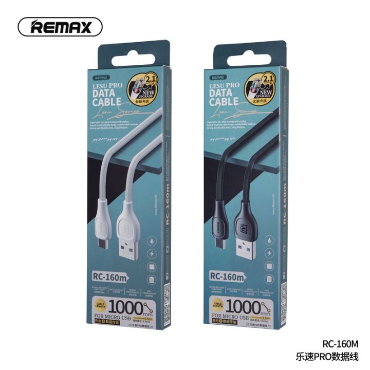 Remax RC-160 Cable 2.1A Fast Charging USB Cable For Micro Lightning ...