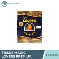 Tissue Lovers Premium Gold Isi 3 Sachet - Tisu Magic Antiseptik. 