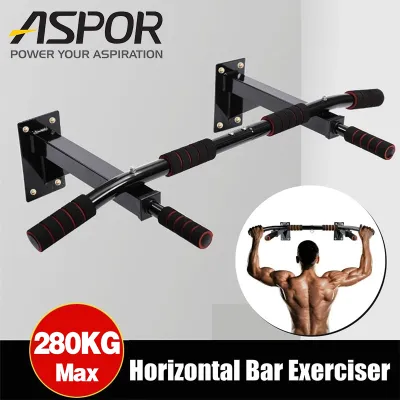 ASPOR Enhanced Edition Heavy Duty Pull Up Bar Wall Mounted Chin Up Bar for Home Gym Fitness Exercise