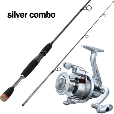 [COD]Fishing Rod Set Full Set 1.8m 2 Sections Fishing Rod and Spinning Fishing Reel and Fishing Accessories Fishing Rod Complete Set