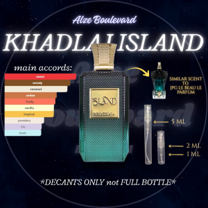 Khadlaj Island 1ml / 2ml /5ml Perfume Decant Middle Eastern Perfume