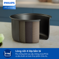 Nồi Cơm Điện Philips Dòng 1000 Series Philips HD3008/30 - Hàng Phân Phối Chính Hãng. 