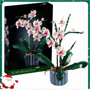 【24H】Flowers Bouquet Set Orchid Plant Decor Building Kit DIY Toys Birthday Gift