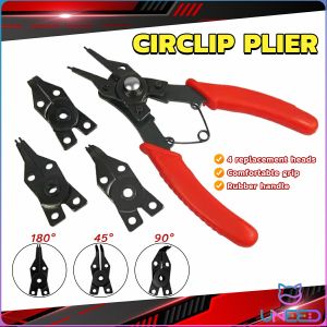 Need 4 in 1 Clamp Internal External Bending Straight Clamp Fixed Clamp Ring Tip Multi-Tool Clamp Red