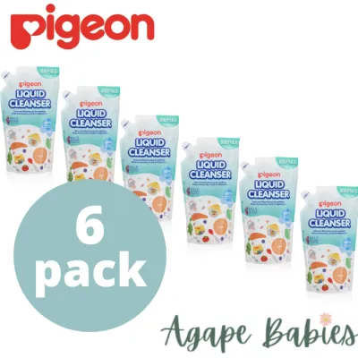 [6-Pk] Pigeon Liquid Cleanser Refill 650ml [Exp:2028]