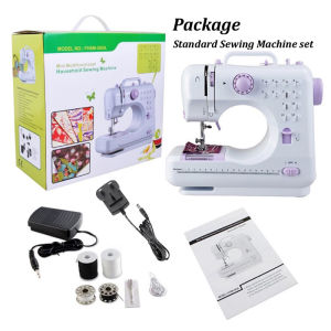 [Local Delivery+ Free Gift ] Portable Sewing Machine Upgraded FHSM 505A with 12 Stitches Patterns Electric Cordless| DaQueen