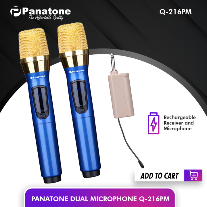 Panatone Dual Wireless Microphone Q-216PM | Lazada PH