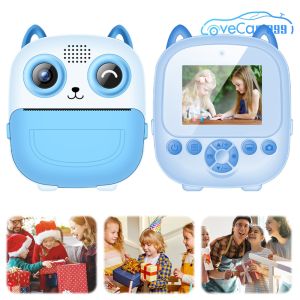 Colorful Digital Camera with Thermal Printing HD Photos 6 in 1 Portable Camera for Kids and Beginners
