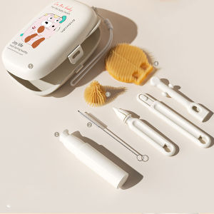 ชุดแปรงล้างขวดนมแบบพกพา แปรงทำความสะอาดขวดนมเด็ก พร้อมกล่อง โปรสุดคุ้ม ส่งด่วน