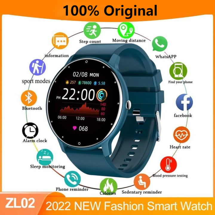 Pengiriman cepat】SmartWatch Pria Full Touch Fitness Tracker