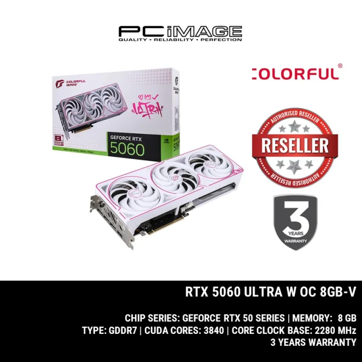 COLORFUL IGAME GEFORCE RTX5060 ULTRA W DUO OC 8GB GDDR7 GPU GRAPHIC CARD