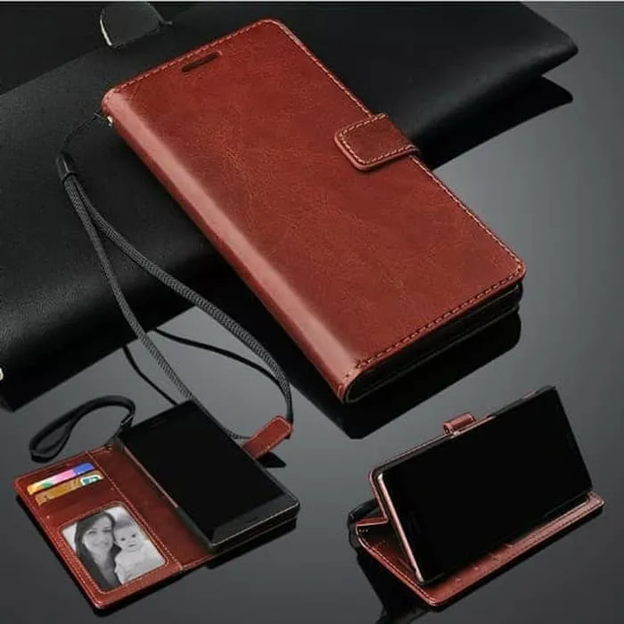 Leather Flip Case OPPO RENO RENO casing hp leather dompet