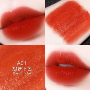 HLLRลิปสติก 3.2g สีพีช แดงก่ำแดง ส้ม อิฐ เพิ่มความชุ่มชื้นเครื่องสำอาง Lipstick- No21