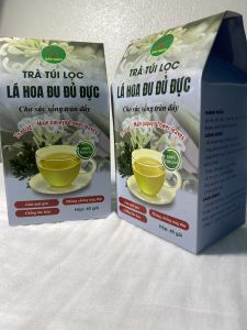 Combo 2 hộp trà túi lọc hoa đu đủ đực Bảo Khang 80 gói trà lá hoa đu đủ đực mát gan lão hóa ung thư tốt cho tiêu hóa