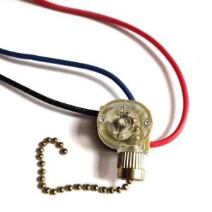Universal Wall Lights Switch 3-Wire On-Off Ceiling Fans Beaded Ball Pull Chain Switch Replacement Easy to Install