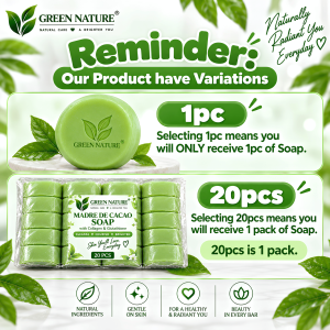 [ORIGINAL] Swirl Kojic Gluta Papaya Kojicmansi Glass Skin Glutamansi with Glutathione & Baking Soda - Natural & Organic Effective Whitening Round Bar Soap by Green Nature