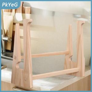 PkYeG Gỗ Máy Tính Xách Tay Đứng Lắp Ráp Lapdesk Riser Cho Máy Tính Xách Tay Bằng Gỗ Làm Mát Khung Gia Cố Hỗ Trợ Cơ Sở