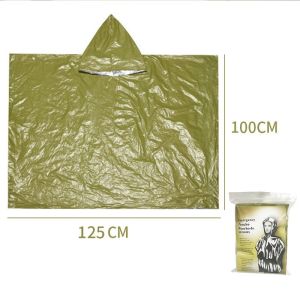 5 In 1 Outdoor Portable Emergency Raincoat Multifunctional Adults Raincoat portable pe aluminum Lucky Friday Adult square poncho pvc raincoat Raincoat