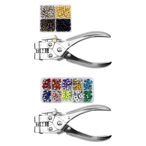 Dụng cụ đục lỗ điều chỉnh cho dụng cụ bằng kim loại làm da với thiết lập nhiều kích cỡ tay cầm thoải mái cho các dự án thủ công