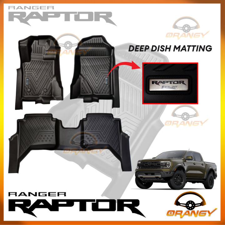 Ford Ranger Raptor 2023 to 2024 EXCELLENT Deep Dish Matting PREMIUM