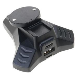 Type C Mouse Charging Dock Black Charging Stand for Logietch GPROX Superlight2 GPW4/3/2/1 Mouse with LED Indicator