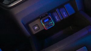 Bluetooth 5.3 FM Tranitter for Car 48W PD&QC3.0 Car Charger Adapter Bluetooth & U DiskDual MicsHands-Free Calling