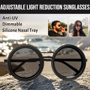 Purely Hand-Rotated Adjustable Brightness Dimming Sunglasses Double Polarized Anti-Glare Fishing Glasses Sunglasses可调节减光太阳镜