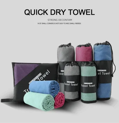 Sports Ultra Light Absorbent Large Towel Quick Dry Microfiber Towel Double Sided Velvet Suitable for Swimming Pool Gym Fitness Yoga Beach