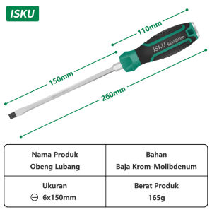 ISKU obeng set komplit serbaguna/obeng hp full set 2pcs tip magnetik chrome vanadium obeng super kuat