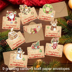 Perfect Mom and Baby 3D Pop Up Christmas Greeting Card Set 18 Pcs Hot Stamping Tree Watercolor Design With Kraft Envelopes For Holiday Gifting Thank You Notes