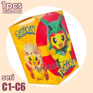 Action Figure POKEMON PIKACHU COSPLAY - Miniatur Topper Kue Pajangan Mainan Pikacu Black Clover Nanatsu no Taizai