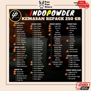 BUBUK MINUMAN RASA 250 GR BUBUK MINUMAN ANEKA RASA SERBUK MINUMAN ANEKA RASA MINUMAN KEKINIAN POWDER DRINK