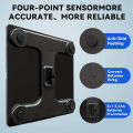 Electronic Digital Human Weighing Scale Tempered Glass Platform LED HD Display USB Battery Charging. 