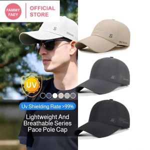 Lightweight Mesh Baseball Cap Sun Hat/Outdoor Sports Cap/Breathable Duck Tongue Cap/UV Protection For Men/Running Hiking Fishing Adults