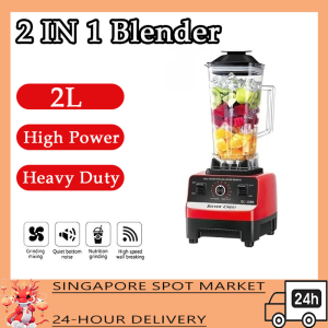 [SG Ready Stock]Blender 2L Blender Pengisar 2L Tugas Berat High Power Food Processor Ice Smoothie Bar Fruit
