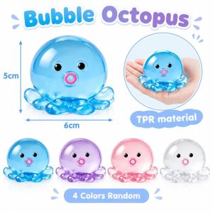 1PC Squishy Ocean Octopus Squeeze Fidget Toy Simulation Stress Relief Slow Rebound Toys Sensory Gift