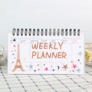 Tearable Weekly Plan Schedule Book Portable Flip-up Notepad Student Notebook School Supplies Diary Planner