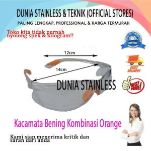 Kacamata Bening Kombinasi Orange