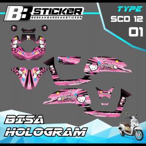Decal Scoopy BISA HOLOGRAM Full Body Full Block Dekal New Fi 2017 2018 2019  Scd 12