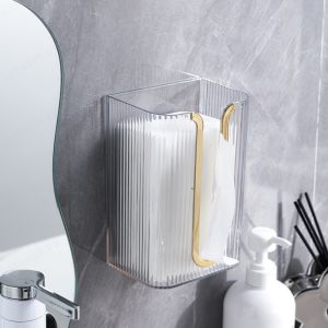 IRhea Toilet Paper Holder Tissue Box Bathroom Storage Paper Organizer Tissue Holder Rack Self