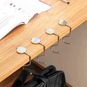Portable Foldable Desktop Hook Hanger Holders Table Hook Women Handbag Organizer Office Desk Side Hook